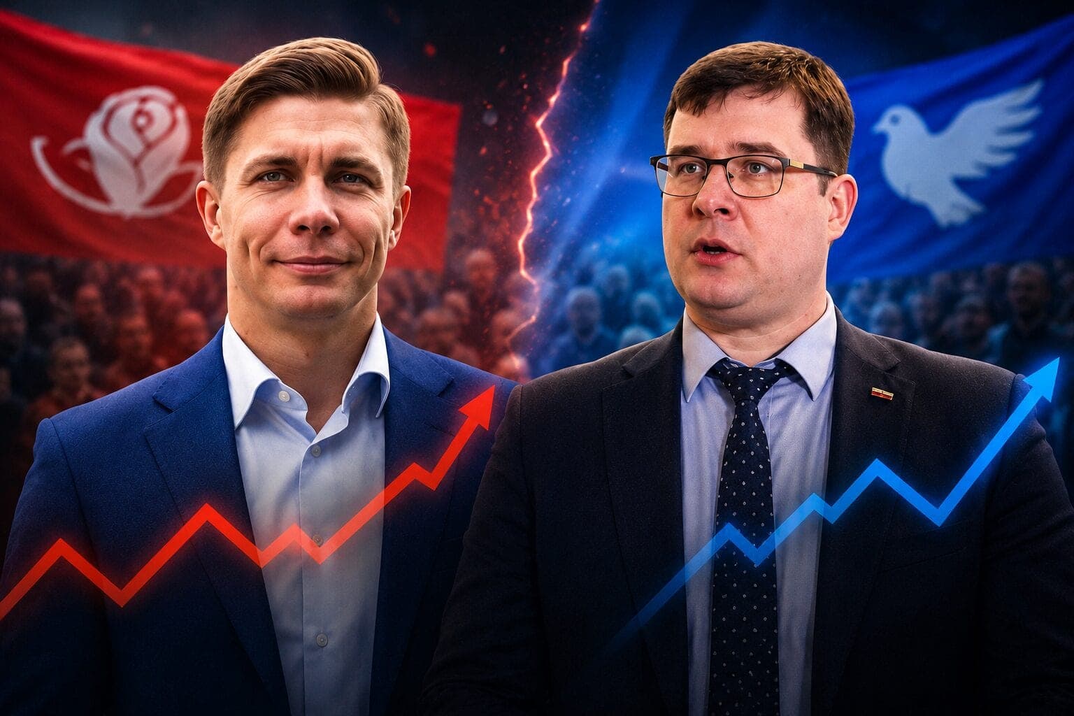 Kova dėl rinkėjų kaista: socialdemokratai pirmauja, tačiau konservatoriai mina ant kulnų