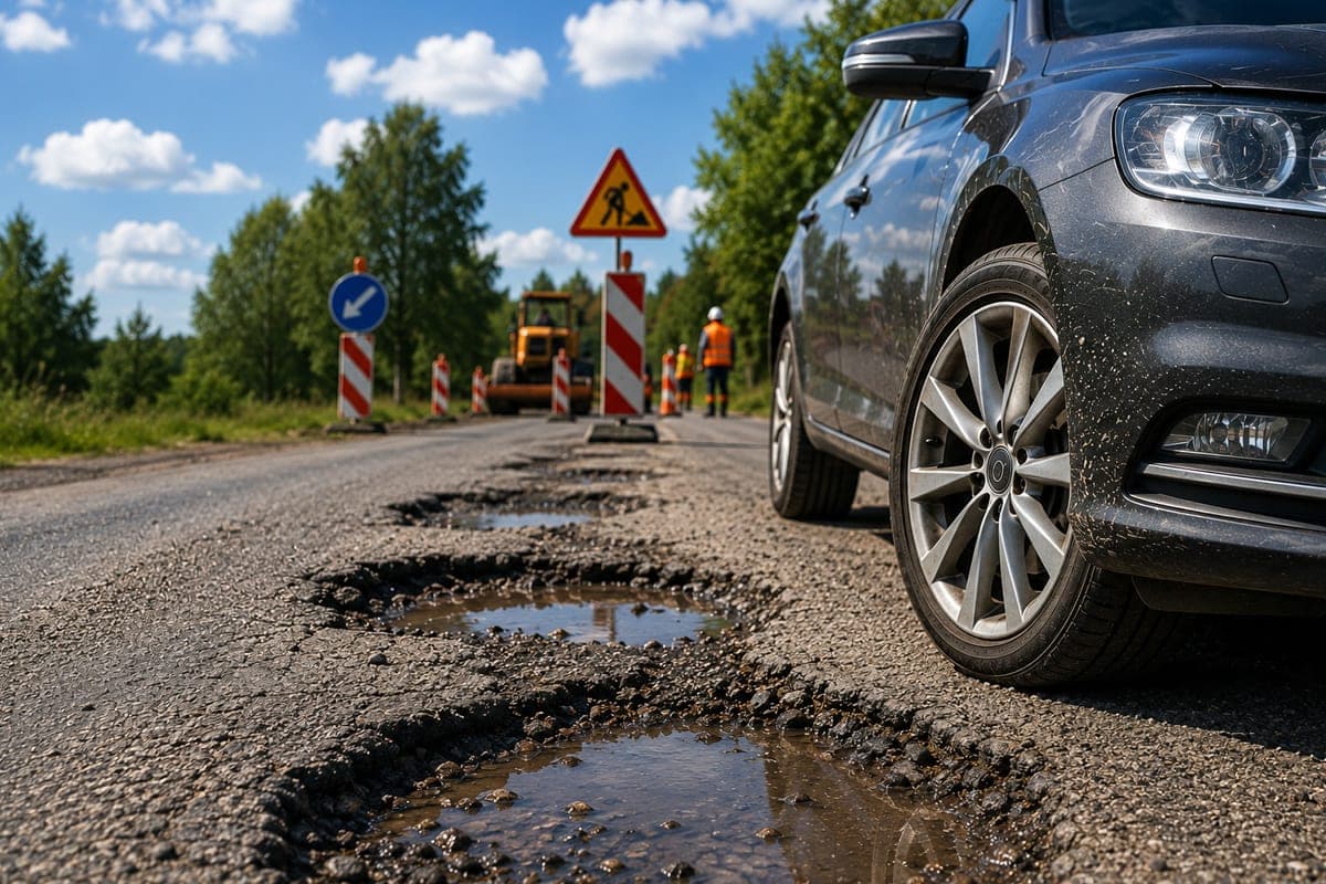 Trečdalis vairuotojų Lietuvoje jau yra patyrę žalą dėl prastos kelių būklės