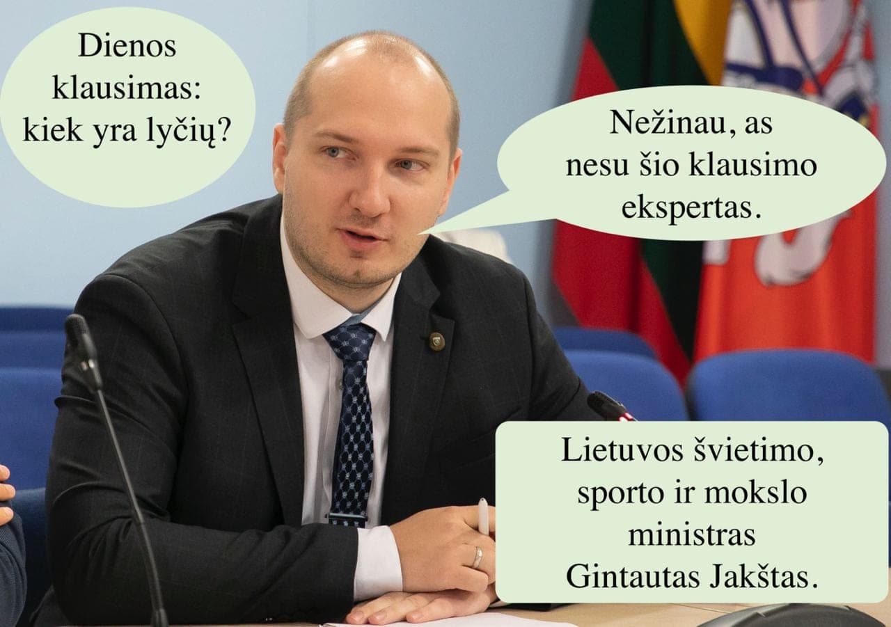 Švietimo ministras nežino kiek lyčių yra: nesu šios srities specialistas