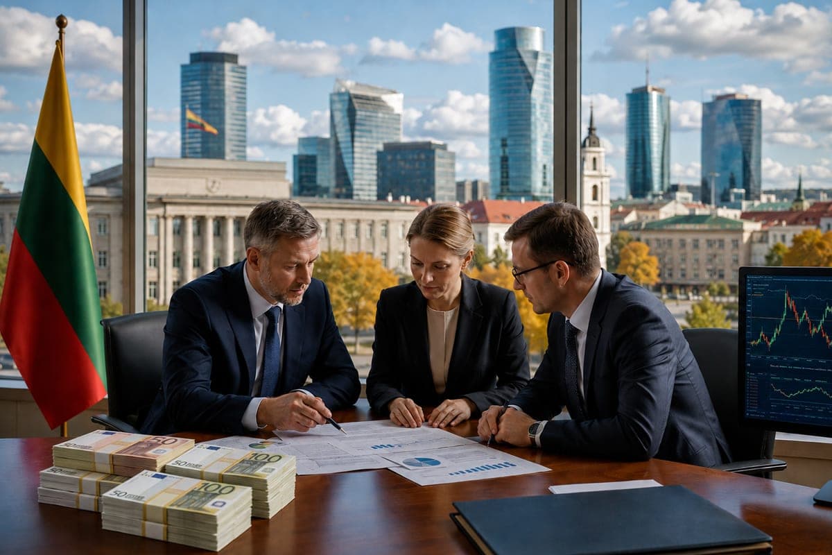 Lietuva pasiskolino 1 mlrd. eurų: valstybės skola brangsta, bet investuotojų apetitas išlieka didelis