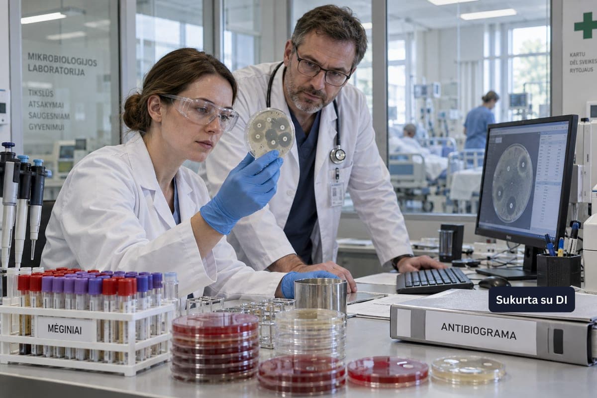 Bakterijų atsparumas antibiotikams: superbakterijos apsunkina infekcijų gydymą ir didina ligoninių išlaidas