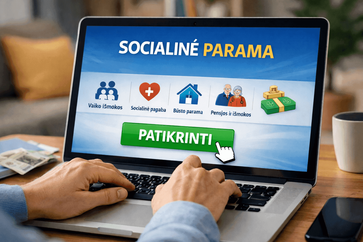 Kokia socialinė parama jums priklauso? Pasitikrinsite keliais paspaudimais