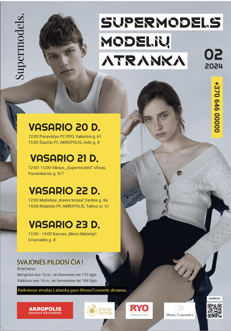 Naujas atrankas rengiančios „Supermodels“ vadovė J. Kiguolė: apie tai, ko reikia norint tapti modeliu