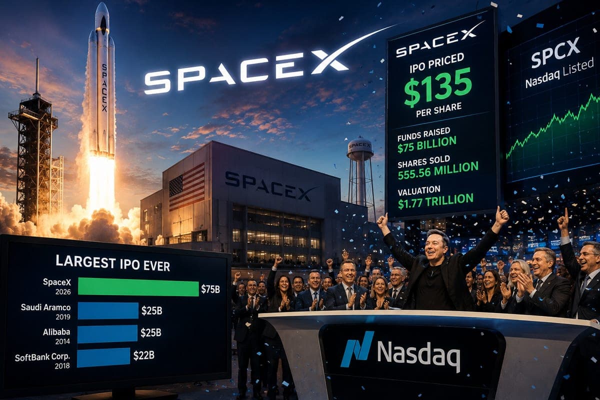 „SpaceX“ iššauna į biržą su istoriniu rekordu: E. Musko imperija įvertinta 1,77 trln. JAV dolerių