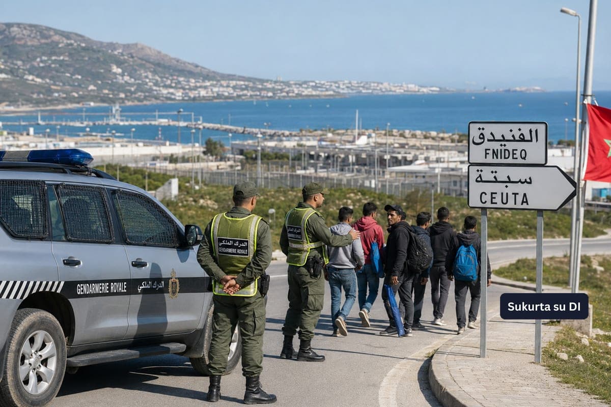 Marokas sustabdė naują migrantų veržimąsi į Seutą – pasienyje sutelktos didelės saugumo pajėgos
