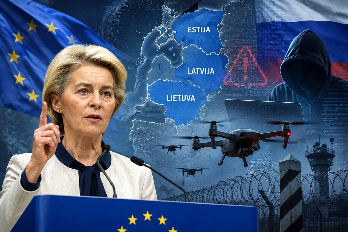 U. von der Leyen siunčia signalą Maskvai: Baltijos šalių bauginimas gali tapti visos ES atsaku