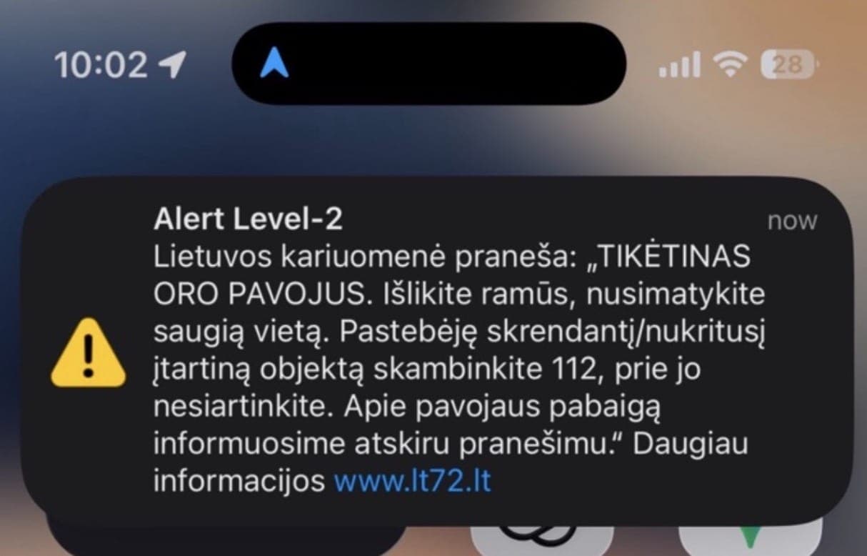 Vilnietė liko nesupratusi: pavojaus žinutę gavo, o kur eiti – nei pasižiūrėti nesuspėjo