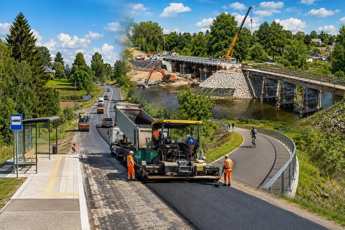 „Via Lietuva“ pradeda A11 kelio ruožo Telšių rajone atnaujinimą ir tilto per Anykštą rekonstrukciją