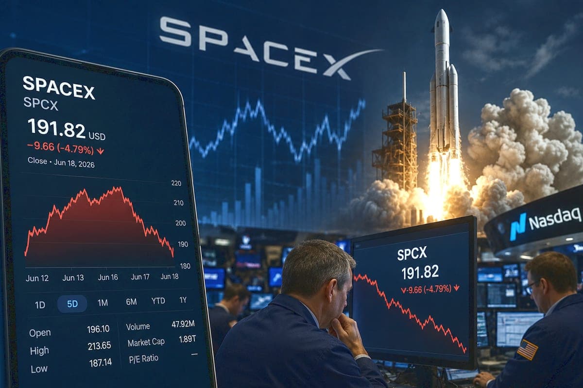 „SpaceX“ akcijų euforija atvėso: po trijų dienų šuolio rinka patikrino E. Musko trilijoninę sėkmės istoriją