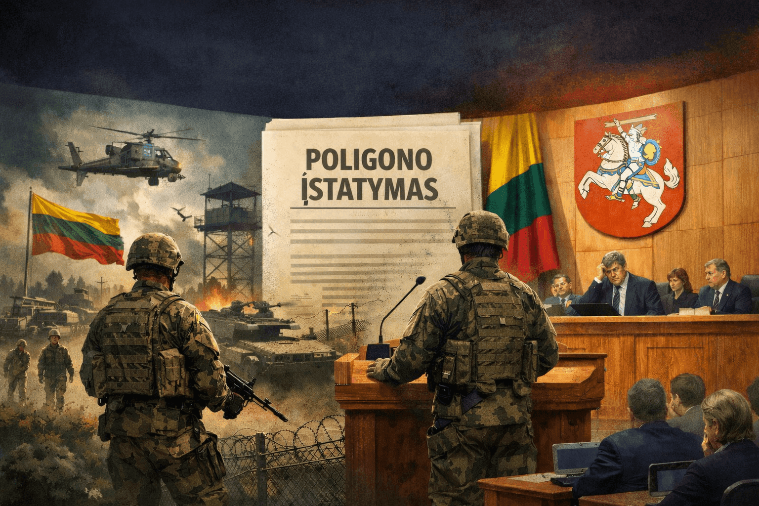 Jau pasirodė Poligono įstatymo projektas: kas keistųsi Kapčiamiesčio gyventojams?