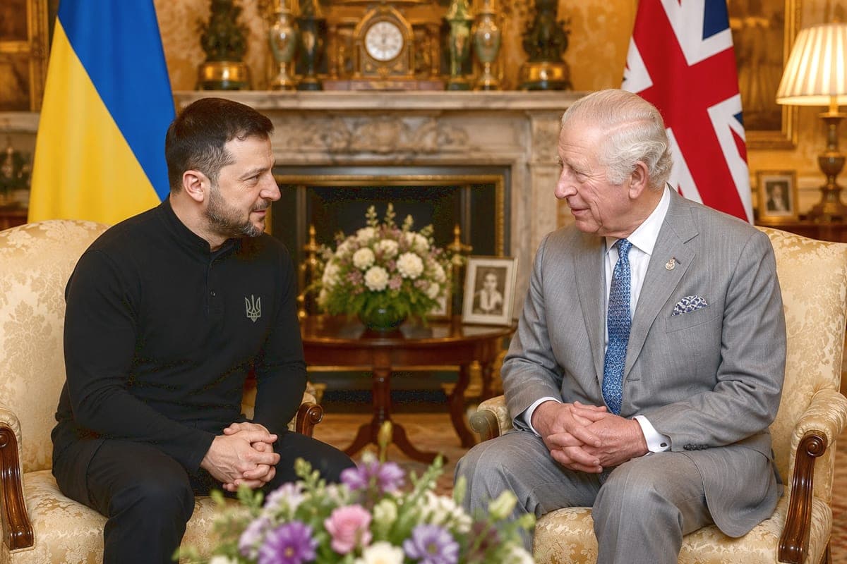 V. Zelenskis vėl Vindzore: karaliaus Karolio III priėmimas tapo dar vienu signalu Maskvai