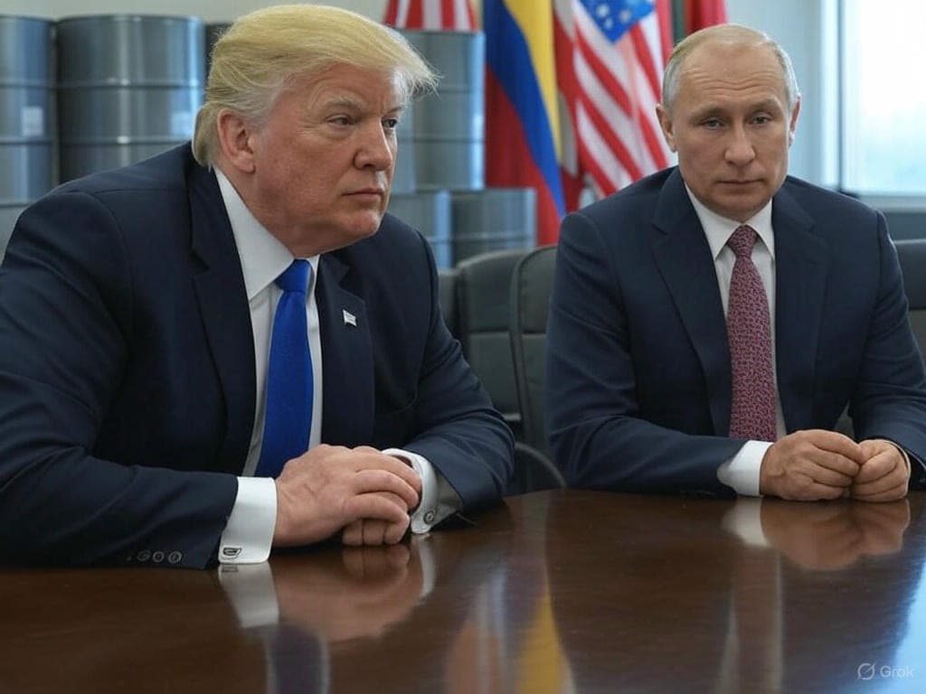 D. Trumpas sako, kad „labai pyksta“ ant V. Putino dėl Ukrainos