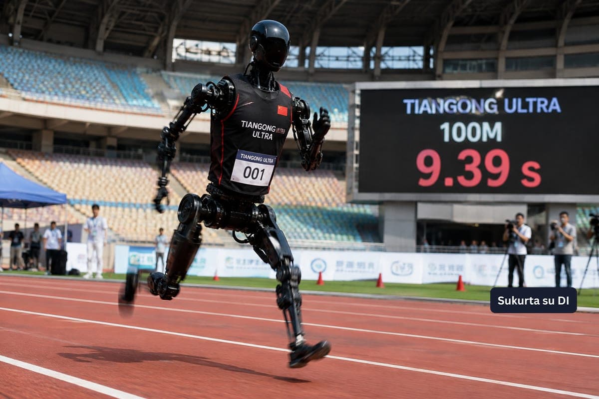 Kinų humanoidinis robotas 100 metrų nubėgo per 9,39 sekundės – greičiau nei U. Bolto pasaulio rekordo laikas
