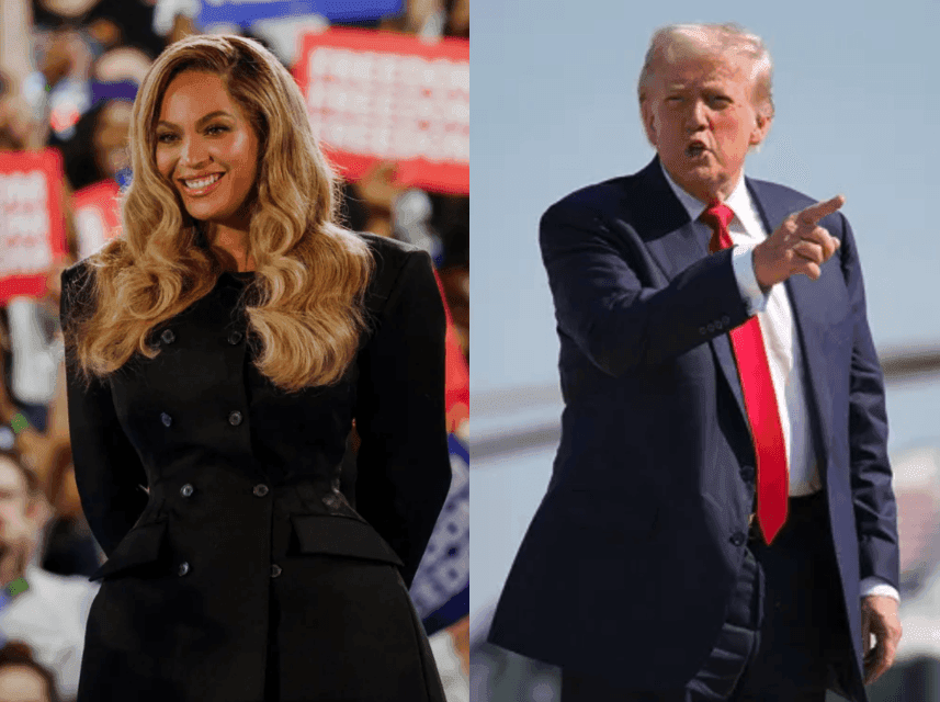 D. Trumpas sako, kad Beyoncé turėtų būti „patraukta baudžiamojon atsakomybėn“ už paramą K. Harris