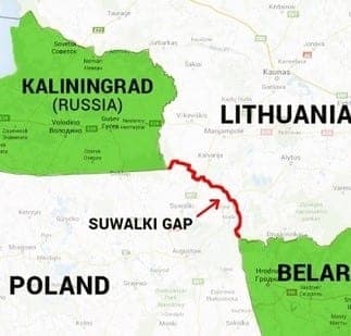 Dėl Suvalkų koridoriaus- nerimas: kurie Lietuvos rajonai įeina į šią zoną? (ŽEMĖLAPIS)