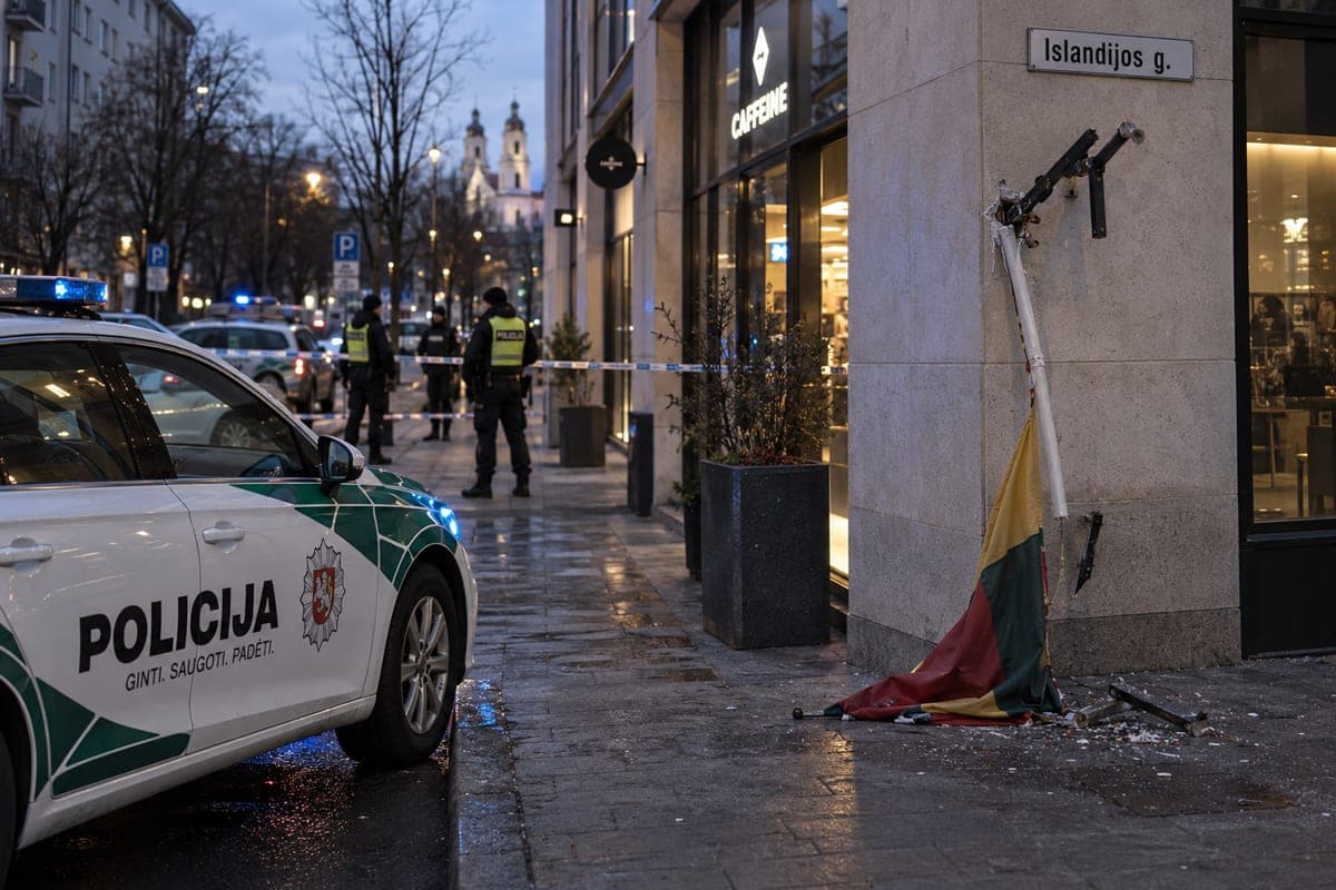 Policijos suvestinė: žūtis Panevėžio rajone, 31 tūkst. eurų sukčiavimas ir vėliavos koto nulaužimas Vilniuje