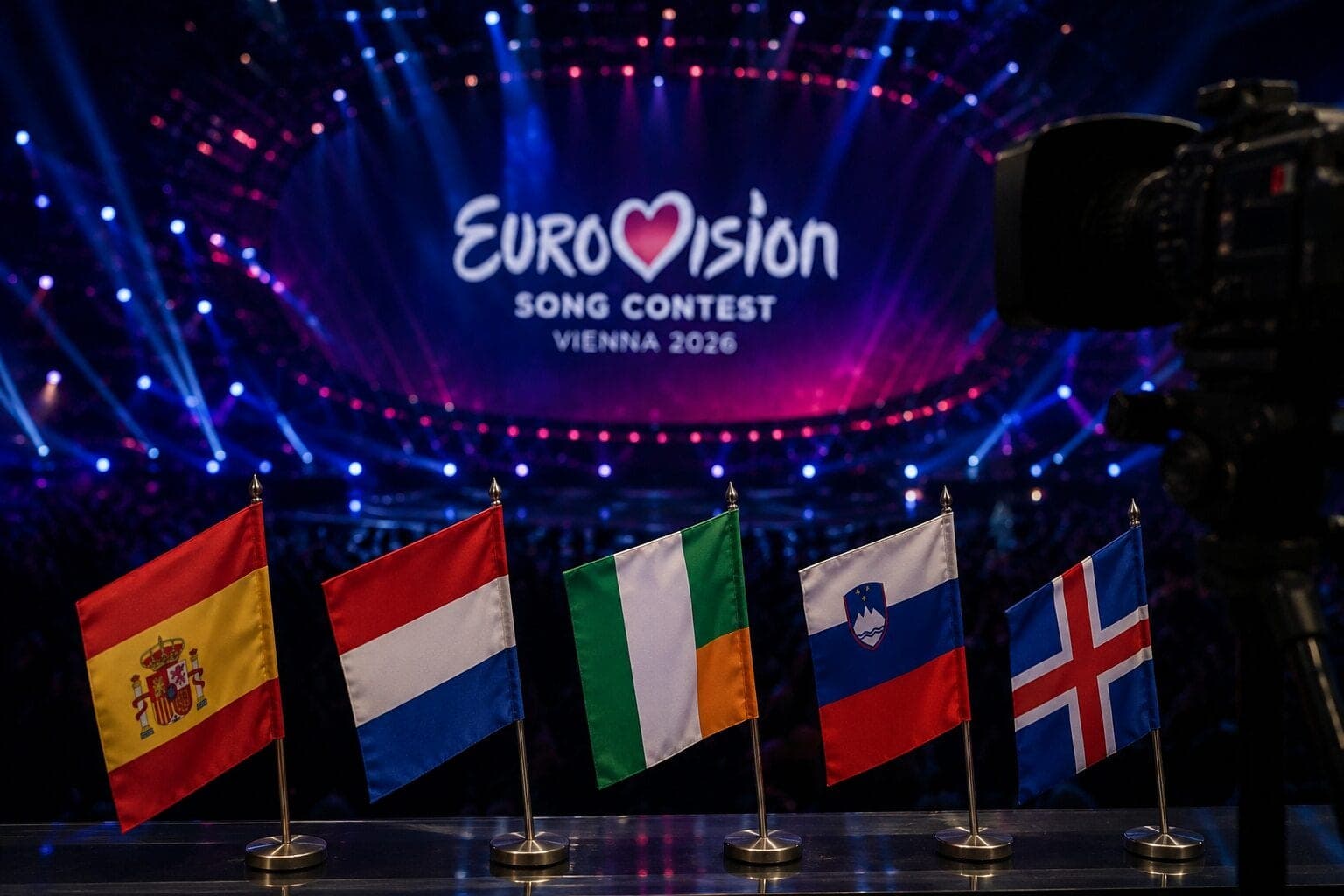 „Euroviziją 2026“ drebina skandalas: penkios šalys traukiasi dėl Izraelio
