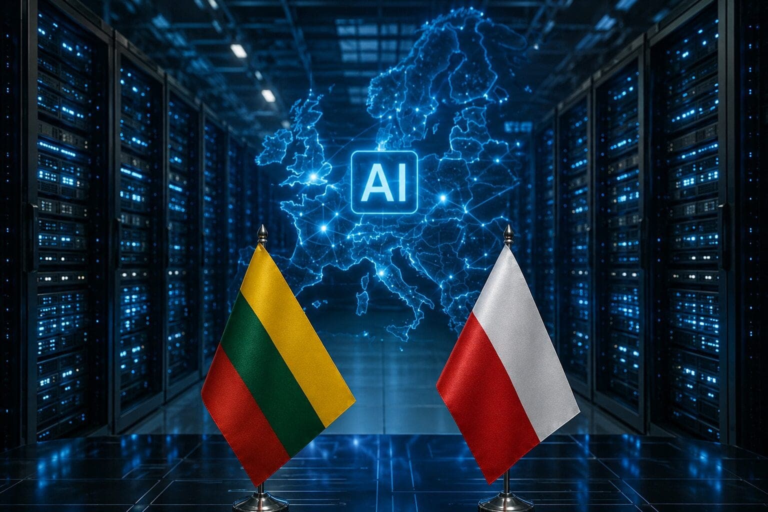 Lietuva ir Lenkija taikosi į Europos DI elitą: siekia kurti vienus galingiausių skaičiavimo pajėgumų