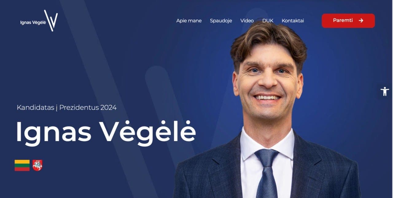 Kandidatas į prezidentus I. Vėgėlė atidarė internetinę svetainę
