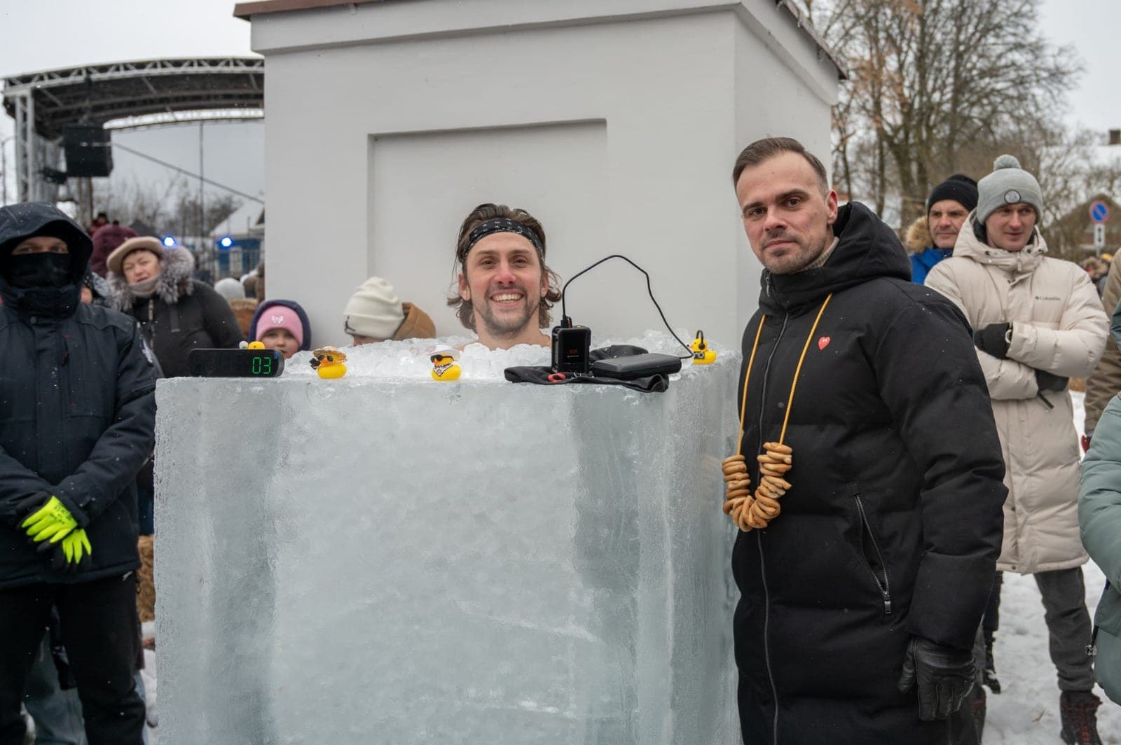 Trakietis pasiekė Lietuvos grūdinimosi rekordą: lede išbuvo 1 val. 21 sek.