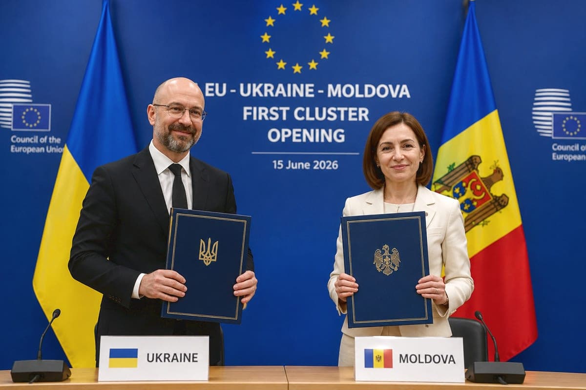 Ukraina ir Moldova peržengė ES slenkstį: derybos prasidėjo, bet narystė dar toli