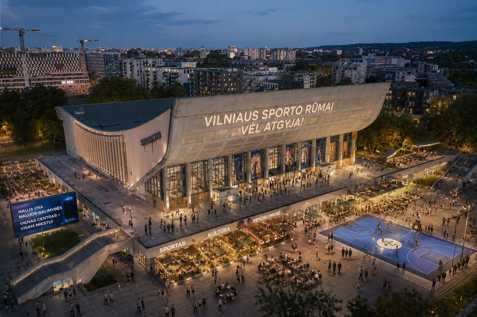 Metai bėga, milijonai tirpsta: dėl Sporto rūmų ir vėl nerasta sutarimo