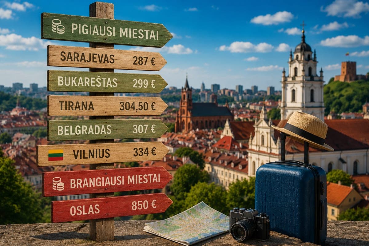 Europa už pigiau: Vilnius pateko tarp dešimties pigiausių savaitgalio krypčių