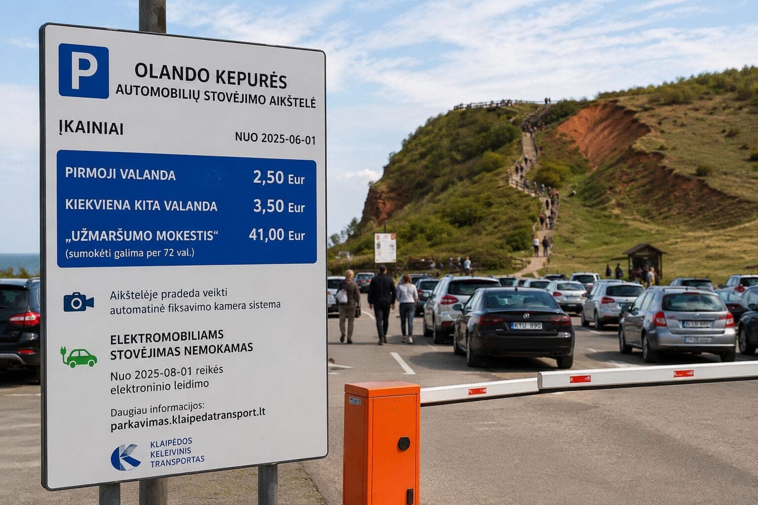 Nauji parkavimo įkainiai aikštelėje prie Olando kepurės sukėlė audrą: „Gal pigiau važiuoti taksi?“