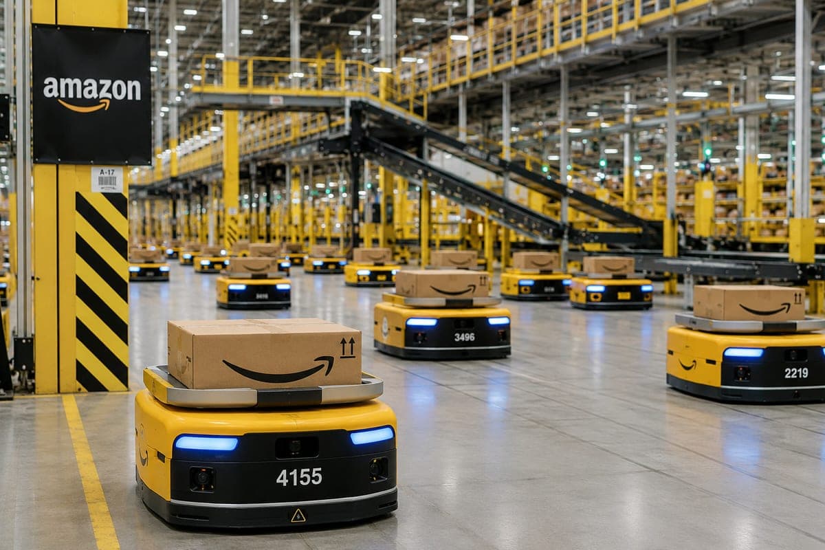 „Amazon“ stato naują robotikos tvirtovę Lenkijoje: 5 tūkst. robotų ir tūkstantis darbo vietų