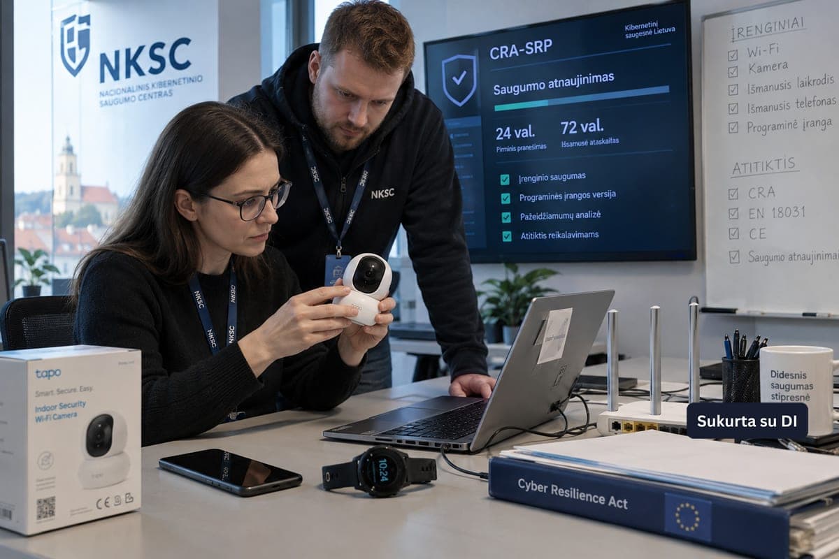 Kibernetinio atsparumo aktas: išmaniųjų įrenginių ir programinės įrangos gamintojams jau galioja naujos taisyklės