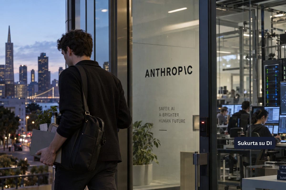 Iš „Anthropic“ pasitraukęs tyrėjas perspėjo: nekontroliuojamas DI iki dešimtmečio pabaigos gali pražudyti žmoniją