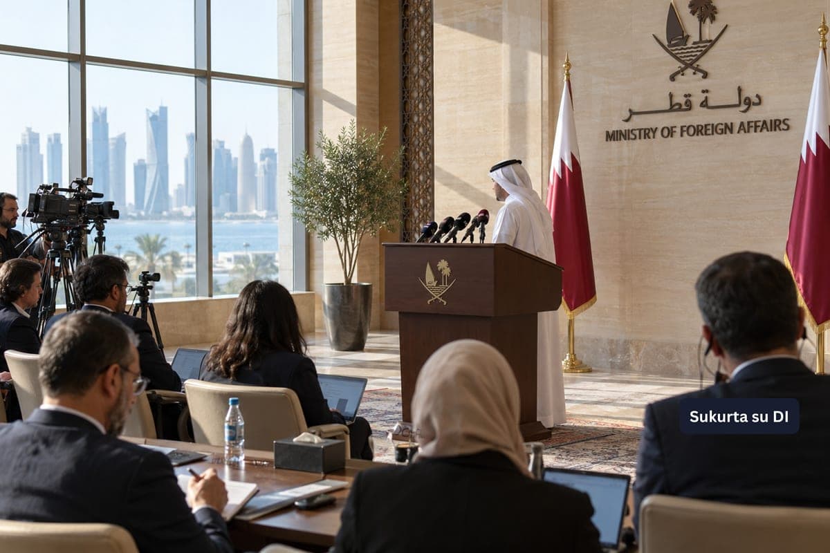 B. Netanyahu Katarą pavadino priešiška valstybe, o Doha atmeta Irano aiškinimą dėl smūgių