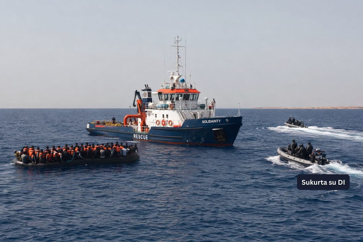 Viduržemio jūroje daugėja grasinimų migrantams ir gelbėtojams – NVO kaltina su Libija siejamas ginkluotas grupes