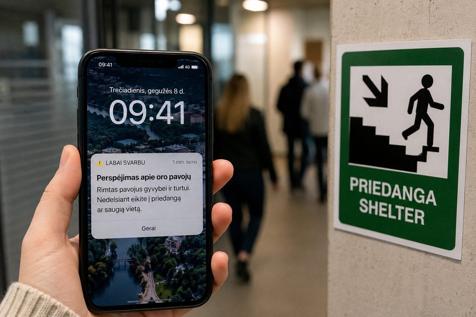Paskelbtas oro pavojus: štai kokias teises tokiose situacijose turi darbuotojai