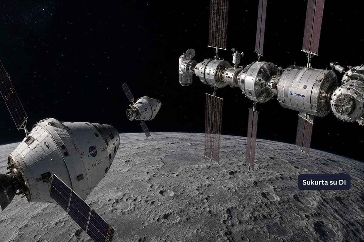 NASA jau ruošiasi „Mėnulio spūstims“ – kuriamos eismo taisyklės būsimiems erdvėlaiviams aplink „Gateway“