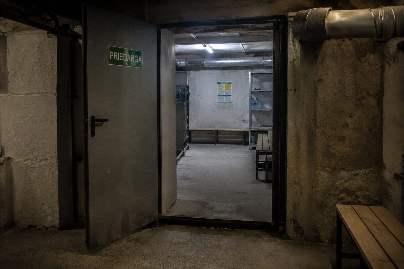 Po oro pavojaus – pokyčiai priedangose: duris planuojama atrakinti nuotoliniu būdu
