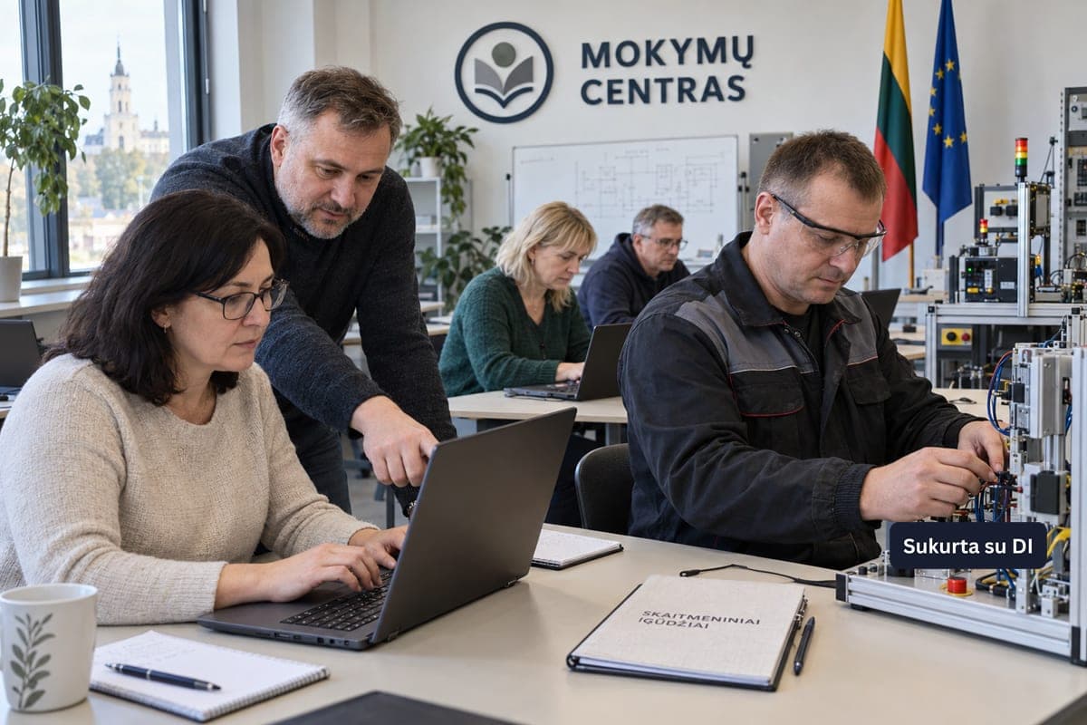 Suaugusiųjų persikvalifikavimas Lietuvoje: dirbtinis intelektas ir automatizacija keičia darbo rinką
