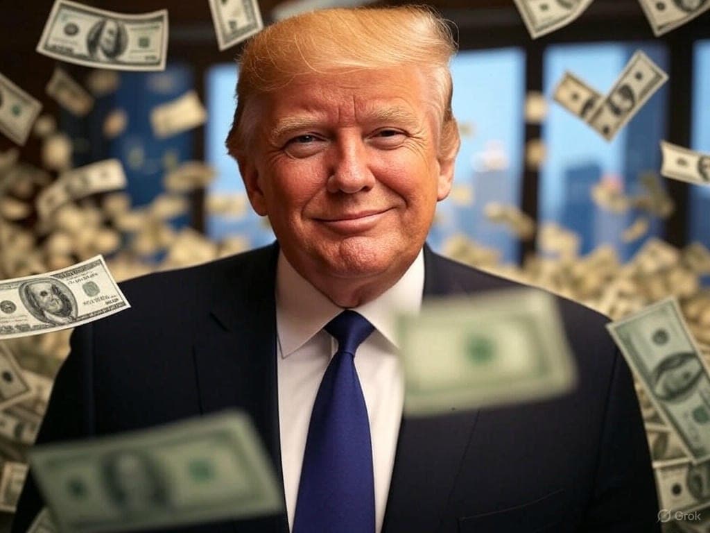 D. Trumpas skelbia apie 1000 dolerių vertės vyriausybės finansuojamas sąskaitas kūdikiams