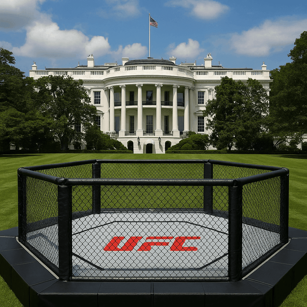 D. Trumpas patvirtino: surengs UFC kovą Baltųjų rūmų pievoje