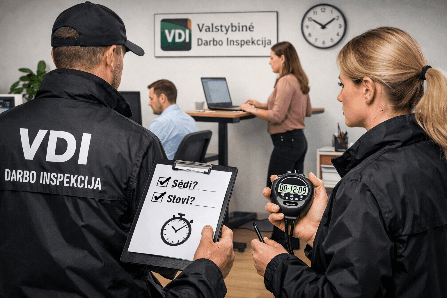 VDI „spaudžia“ darbdavius? Tikrins, kaip ir kiek sėdima ir stovima darbe