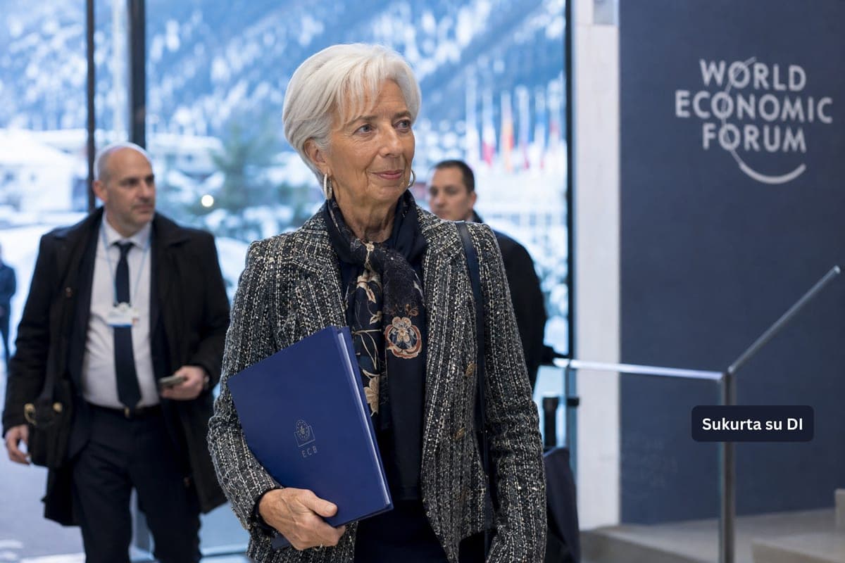 C. Lagarde gali perimti Pasaulio ekonomikos forumo vadovavimą – NZZ skelbia, kad ji yra „pasirengusi tarnauti“