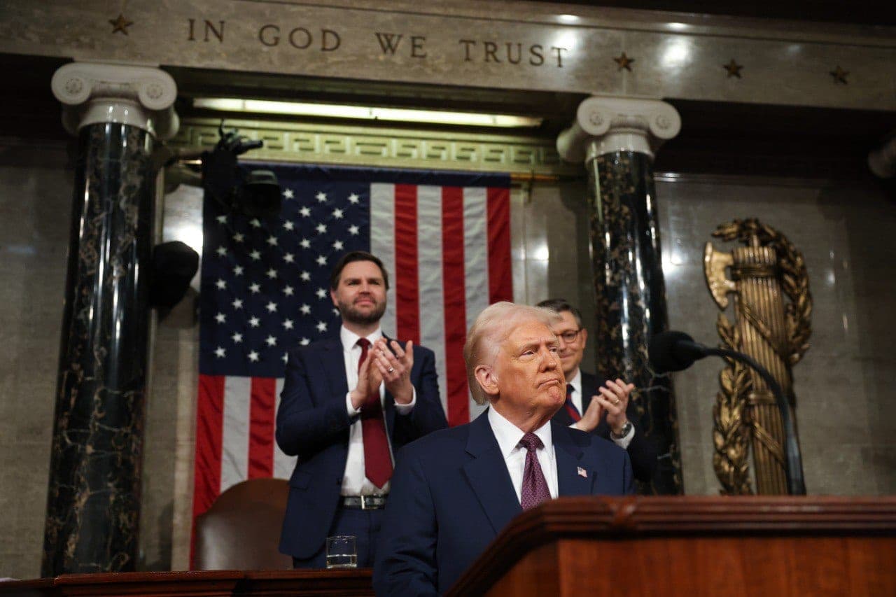 JAV prezidentas Donaldas Trampas Kongrese kreipėsi į tautą
