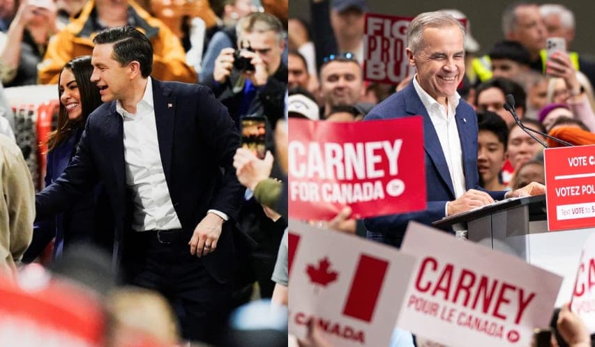Kanados rinkimai: liberalas M. Carney švenčia pergalę, P. Poilievre liko opozicijoje