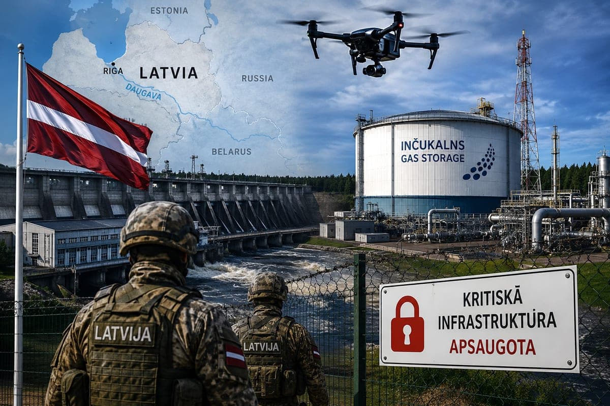 Latvija stiprina dviejų strateginių objektų apsaugą: žvalgyba perspėja apie galimas Rusijos provokacijas