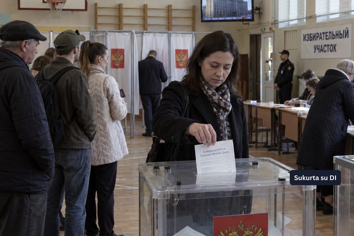 Rusijoje prasidėjo tris dienas truksiantys parlamento rinkimai: balsavimas vyksta karo ir represijų fone