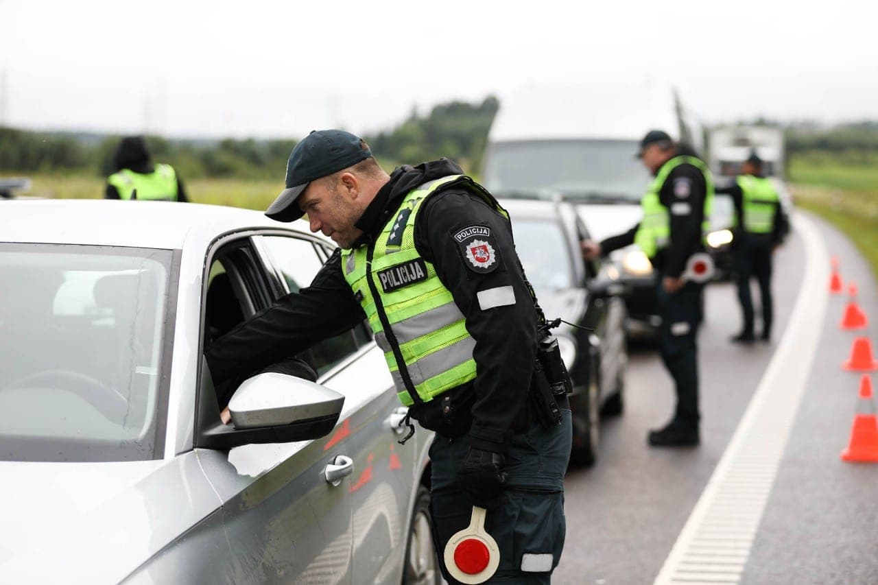 Rugsėjį šalies keliuose organizuojamos prevencinės priemonės