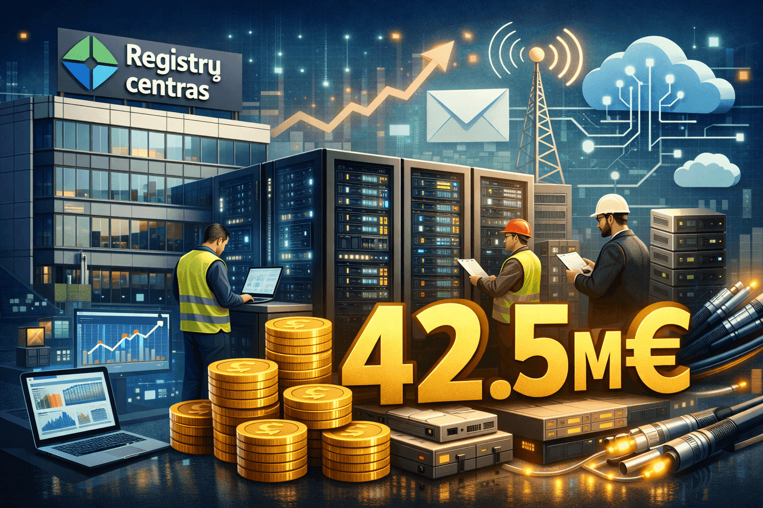 Registrų centras plės savo IT pajėgumus? Numatytas apie 42,5 mln. eurų viešasis pirkimas