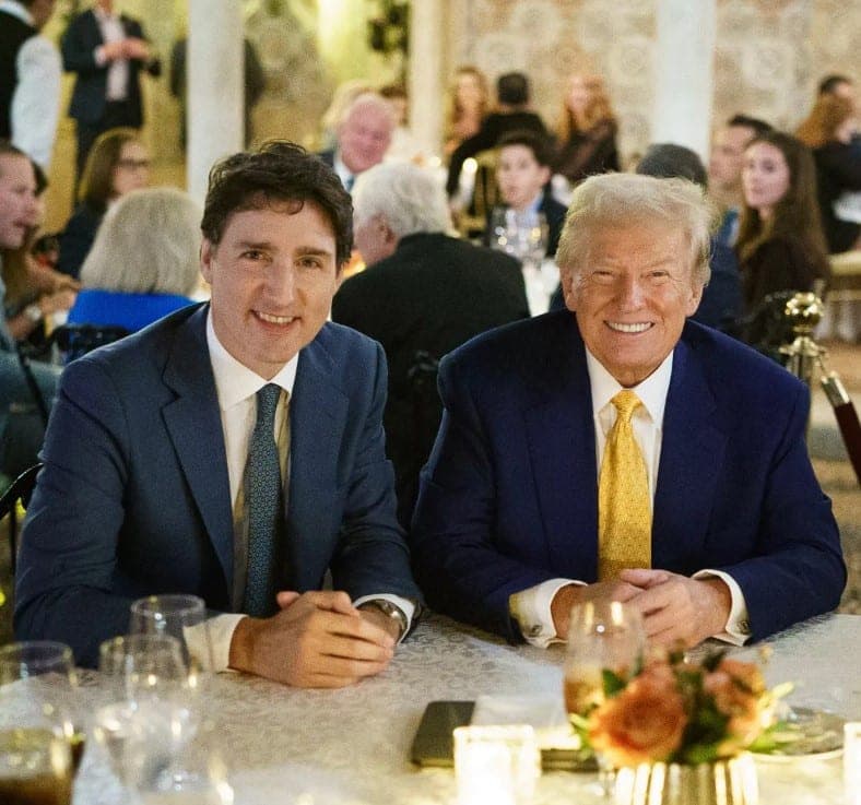 D. Trumpas perspėja Kanadą juokaudamas su J. Trudeau