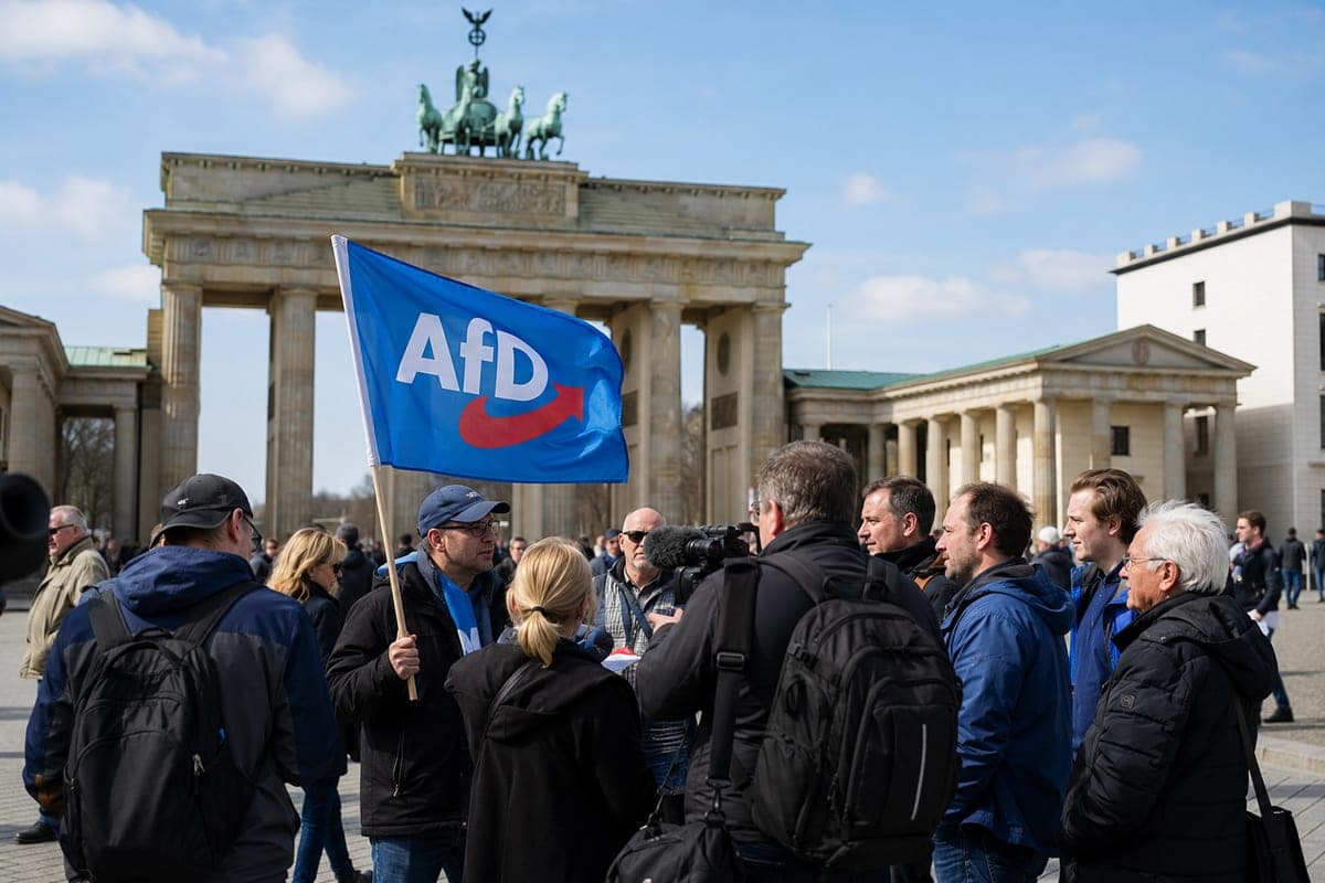 AfD pirmą kartą išsiveržė į Berlyno apklausos lyderes, tačiau jos persvara telpa į statistinę paklaidą