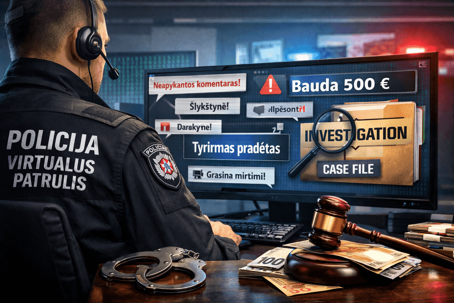 Komentarai internete gali brangiai atsieiti: virtualus patrulis pradėjo dešimtis tyrimų